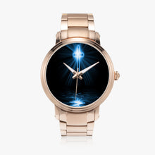 Load image into Gallery viewer, Blue Fire Cross  Steel Strap Automatic Watch