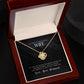 To My Gorgeous Wife Love Knot Necklace.