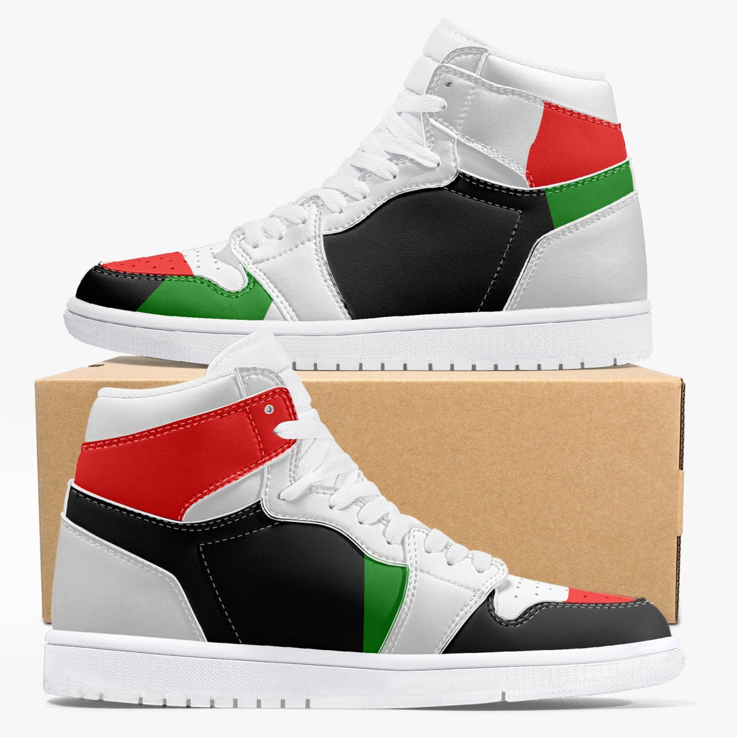 RBG Flag-Top Leather Sneakers - White