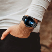 Load image into Gallery viewer, Blue Fire Cross  Steel Strap Automatic Watch