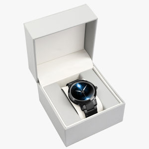 Blue Fire Cross  Steel Strap Automatic Watch