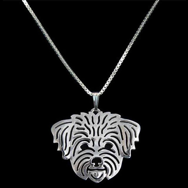 Lovely Maltese Dog Pendant Necklace